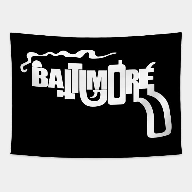 Baltimore Smoking Gun // Charm City Tribute Tapestry by darklordpug