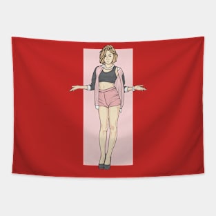 Idol In Pink Outfit Tapestry