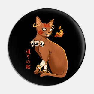 Fire cat dhalism Pin