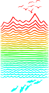 High Up Above And Down Below Magnet