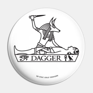 SR Dagger Front Print Pin