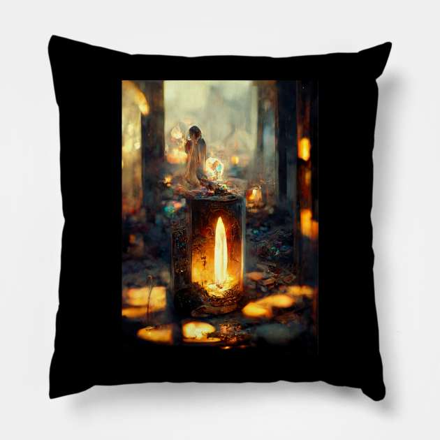 candle light II Pillow by DarksmithMiniatures