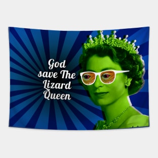 God save the Lizard Queen Tapestry