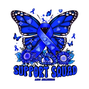 ARDS Awareness - Support Squad butterfly sunflower T-Shirt