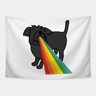 Animals with Rainbow Puke Puppy Dog Tapestry