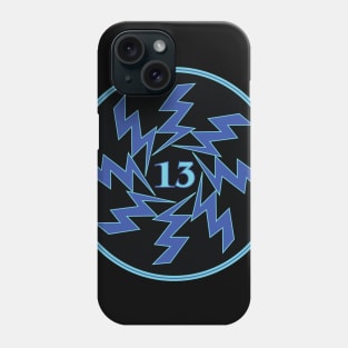 13 Lightning Blue Phone Case