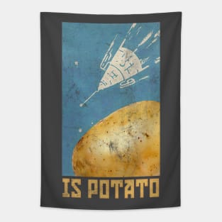 Is Potato - Retro Design Tapestry