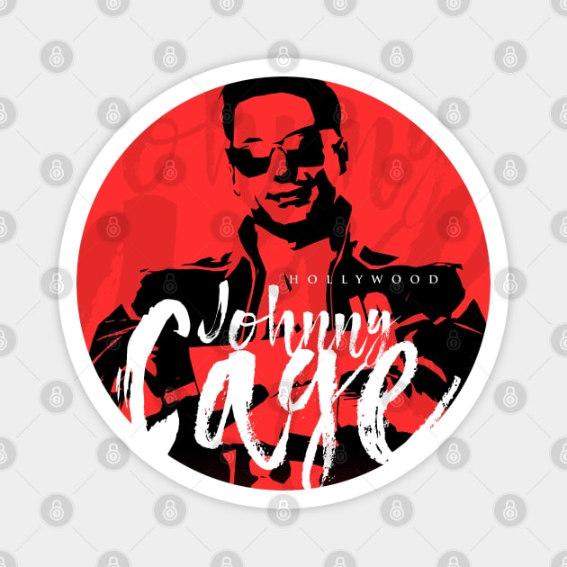 Hollywood Johnny Cage - Big Screen, Moviemaking, Big Money Johnny Cage Magnet by ChrisPierreArt