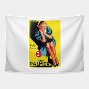 Palmers Stocking Hosiery German Art Deco Retro Poster Advertising 1930s Tapestry