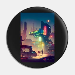 Cyberpunk City Series Pin