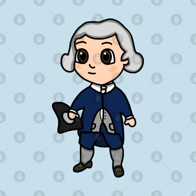 Chibi Joseph Warren (Small Print) by Aeriskate