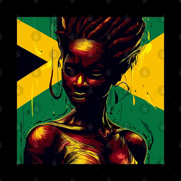 Rasta jamaica woman by TomFrontierArt