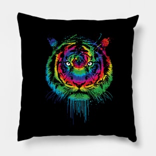 Tiger tie dye Pillow