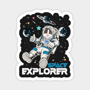 Cat space explorer Magnet