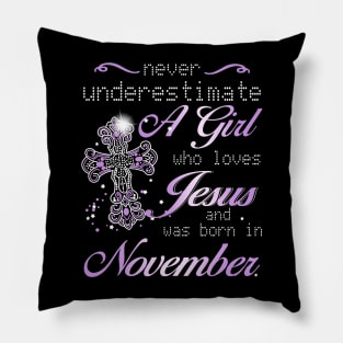 November Girl Pillow