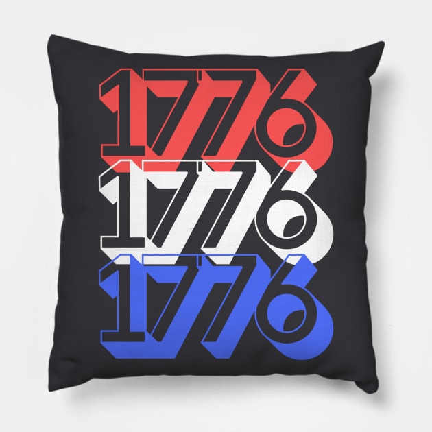 1776 Retro Pillow by Retro Patriot
