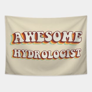 Awesome Hydrologist - Groovy Retro 70s Style Tapestry