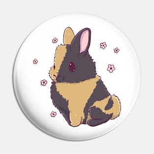 Harlequin Rabbit Pin