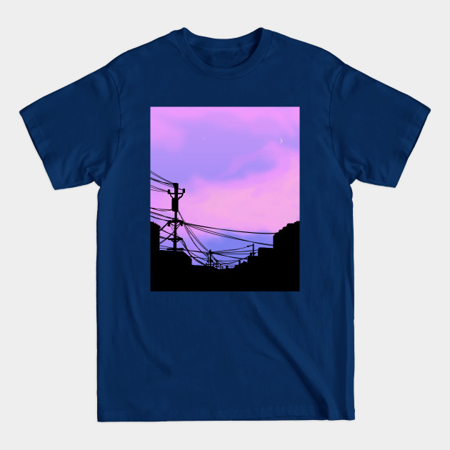 Disover Aesthetic sunset Japanese Lo Fi - Aesthetic Vaporwave - T-Shirt