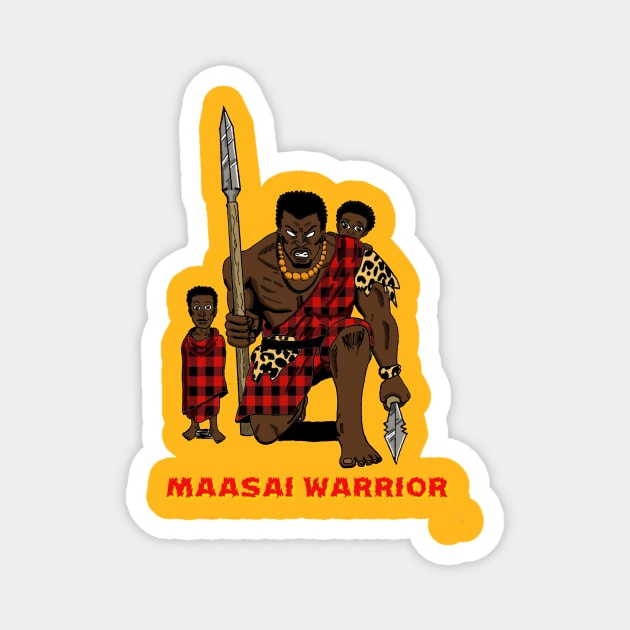 Maasai warrior Magnet by ChaseTM5