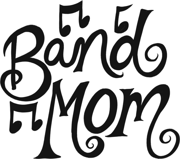 Band Mom Kids T-Shirt by bubbsnugg