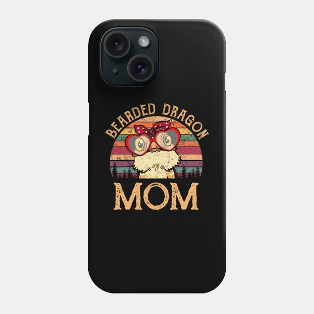 Bearded Dragon Mom Bearded Dragon Lizard Phone Case by Lisa L. R. Lyons