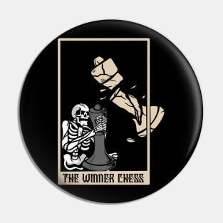 Chess and skull Pin