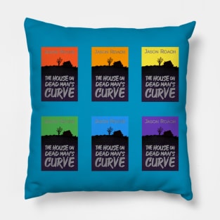 Rainbow House on Dead Man's Curve Book Cover Cream Pillow