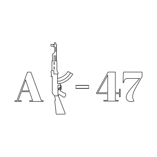 Minimalist AK-47, White Variant T-Shirt