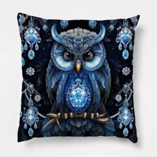 Blue Owl Pillow