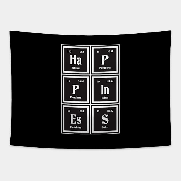 Happiness - Periodic Table Tapestry by Maozva-DSGN