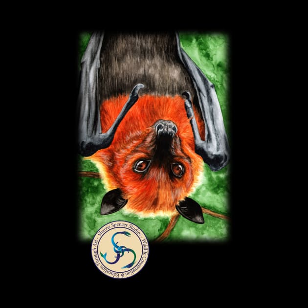 Flying Fox Indian Fruit Bat by Sherrie Spencer Studios