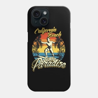 California Beach Surfing Phone Case