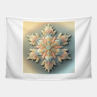 A Fractal Design in A Snowflake Motif Tapestry