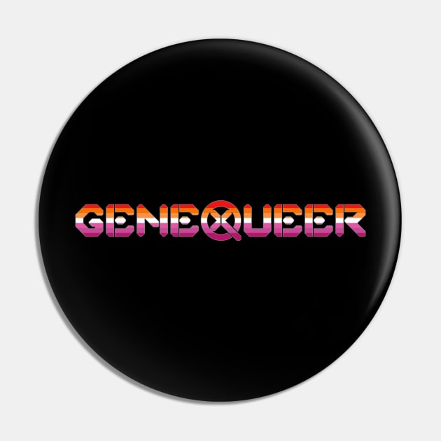 Genequeer Lesbian Pin by Merch of X