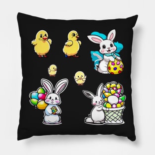 Easter Bunny Sticker Pack Pillow
