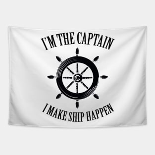 Captain Funny Boat Lover Dad Gift Tapestry