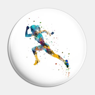 Running woman Pin