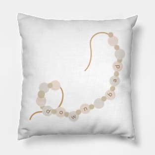 Down Bad Friendship Bracelet Pillow