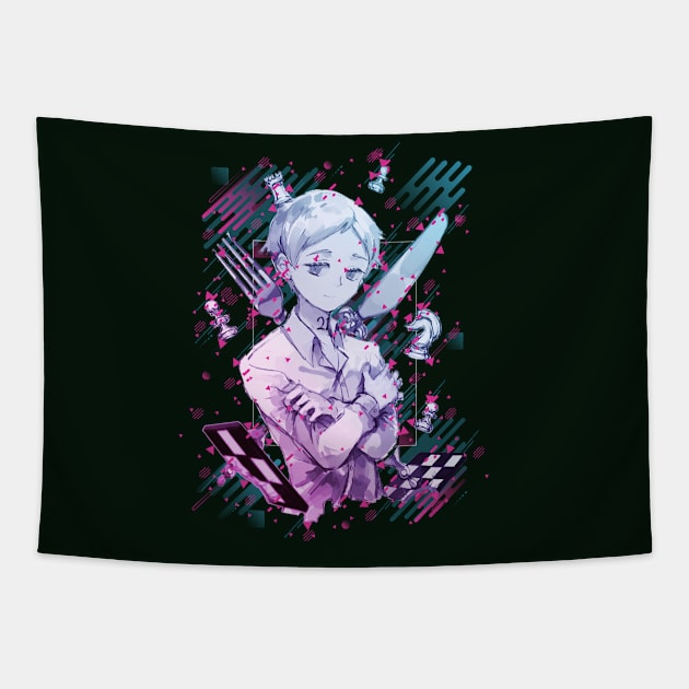 The Promised Neverland : "Yakusoku no Nebārando" - norman - dynamic style - awsome gift for anime lover Tapestry by EhsanStore