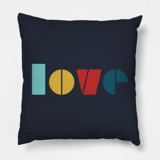 Love geometric shape art design Pillow