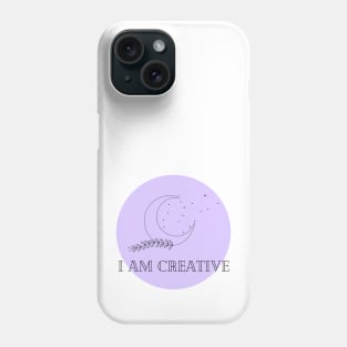 Affirmation Collection - I Am Creative (Purple) Phone Case