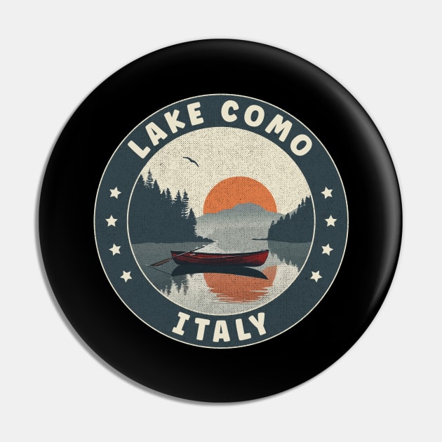 Lake Como Italy Sunset Pin by turtlestart