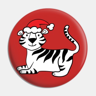 Christmas Tiger Pin