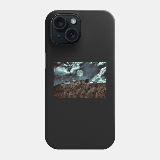 Stirling Castle(Scotland) Moonlight Phone Case by dhphotography