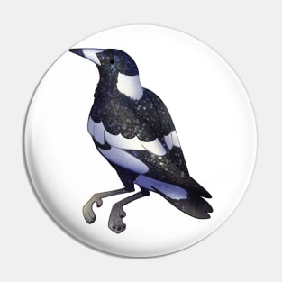 Cozy Magpie Pin