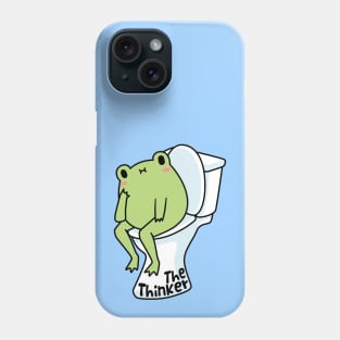 The Thinker Frog Meme Phone Case