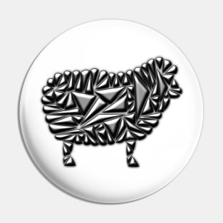 Metallic Sheep Pin