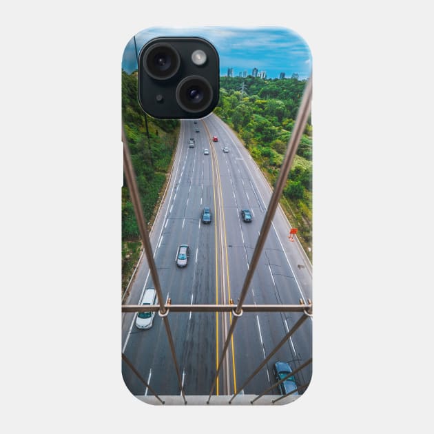 Don Valley Parkway on a Cloudy Day. Landscape Photograph Phone Case by love-fi