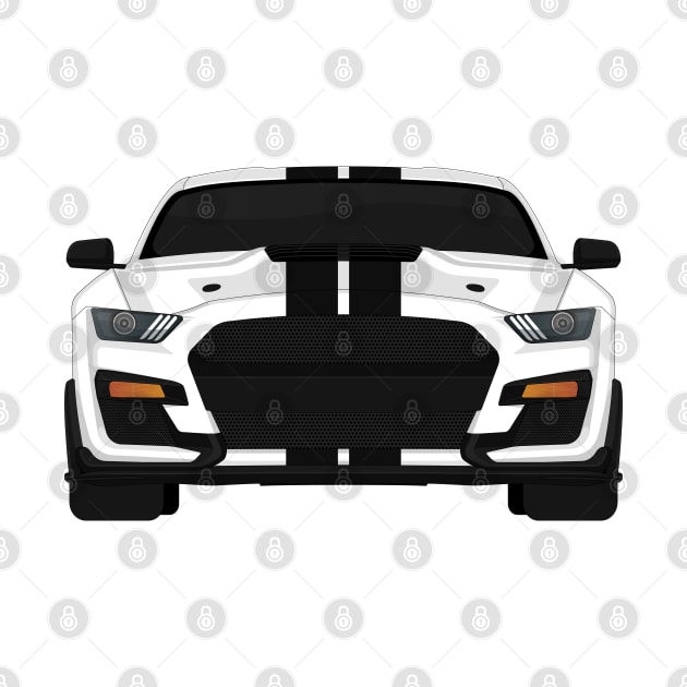 Shelby GT500 2020 Oxford-White + Black Stripes by VENZ0LIC